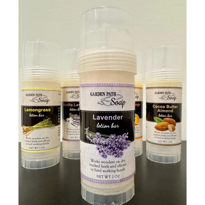 Garden Path Soaps LAVENDER LOTION BAR - Amish Handcrafted Calming