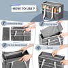 UNICITII File Organizer Box, Portable Tote Bag Hanging Filing Box