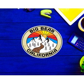 Big Bear Lake California Decal Sticker Skiing Ski Life 3.8" x 3"