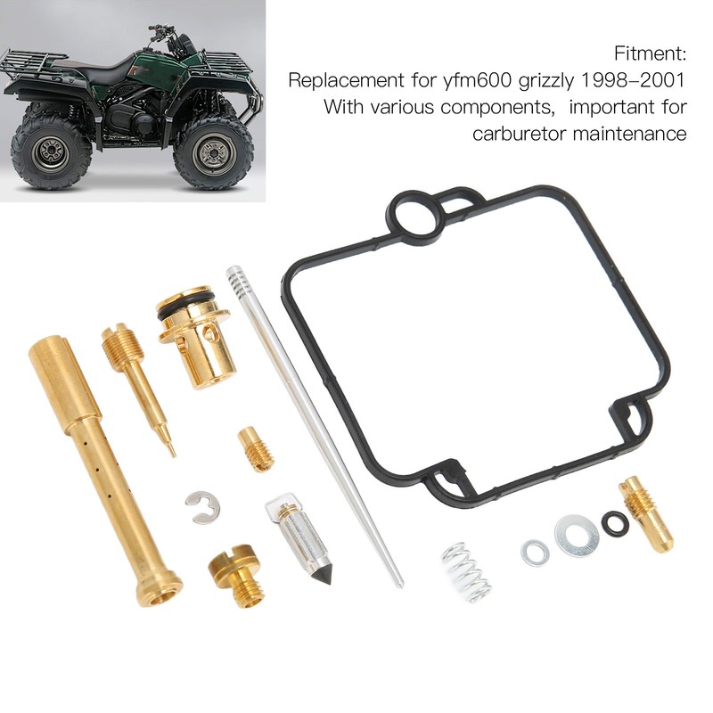 14Pcs/Set ATV Carb Carburetor Repair Rebuild Kit Replacement for Yfm600
