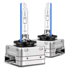 SPOLI Xenon Bulb HID D1S, 8000K Blue Car Headlight Bulb 35W, High Low Beam D1S Bulbs, D1R D1C , 2 Pack