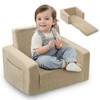 Jouha Toddle & Kids Chair,2-in-1 Soft Toddler Couches That Fold