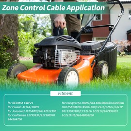 VekAuto No.583547901 Lawn Mower Zone Control Cable for Husqvarna 38097/96143010800/HU625AWD for Craftsman 9179993A Replace 440385/420941 Control Cable