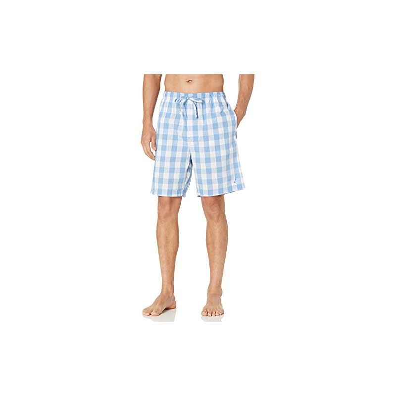 NAUTICA Mens Soft Woven 100% Cotton Elastic Waistband Sleep Pajama