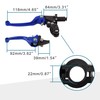 GOOFIT 22mm 1 Pair Blue Motorcycle Universal ASV Anti Fall