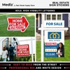 Real Estate Listing Vinyl Sign Stickers - Removable & Reusable