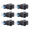 25Pcs Rotary Switch Knob 2 Position Self Locking Square Selector