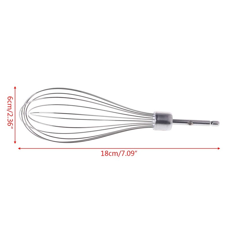 Yziss Electric Egg Beater Accessories Frother Mixer Whisk Stainless Steel