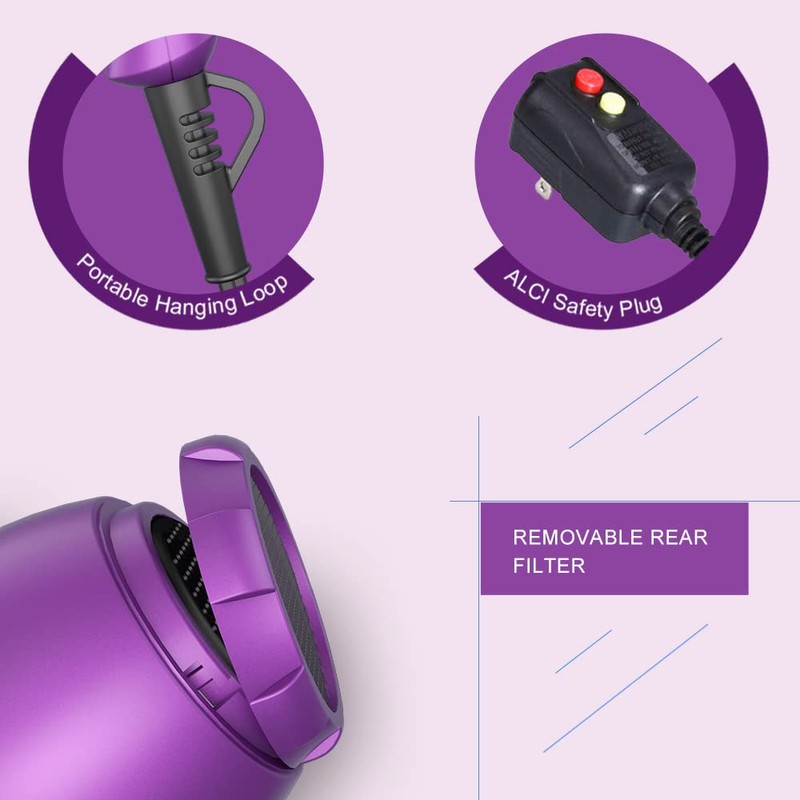 Small Lightweight Hair Dryer for Kids Compact Blow Dryer for