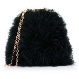 NAEMI Women's Evening Bag Clutch Bag, black