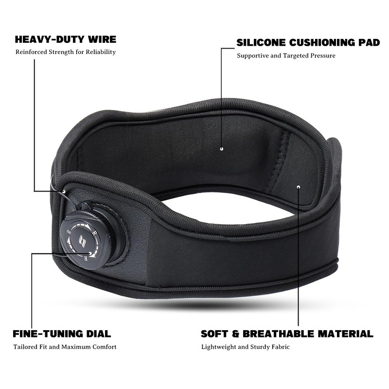 bracemundo Patellar Tendon Support Strap with Dial, Adjustable Patella Band