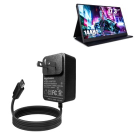 BoxWave Charger Compatible with ZSCMALLS Portable Monitor Gaming Monitor (17.3 in) - Wall Charger Direct (15W), Rapid Charge Your Device with Built-in 6ft Cable
