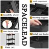 SPACELEAD Slim Storage Cart 3 Tier,Bathroom Organizer Rolling Utility,Mobile Shelving