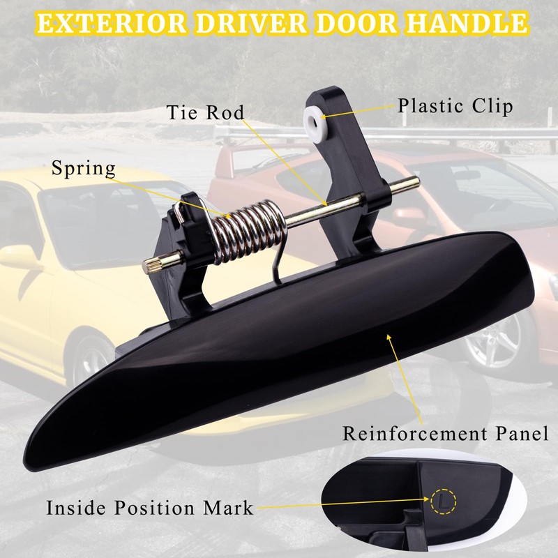 gtpartes Exterior Outside Door Handles Replacement Car Fit for 1994-2001