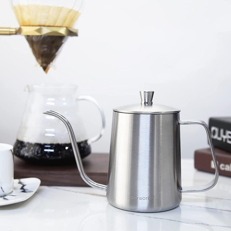 Easyworkz Gage Gooseneck Pour Over Coffee Kettle 600ml with Thermometer