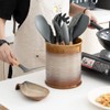 Nihow Kitchen Utensil Holder: 7.2 Inch Extra Large Ceramic Utensil