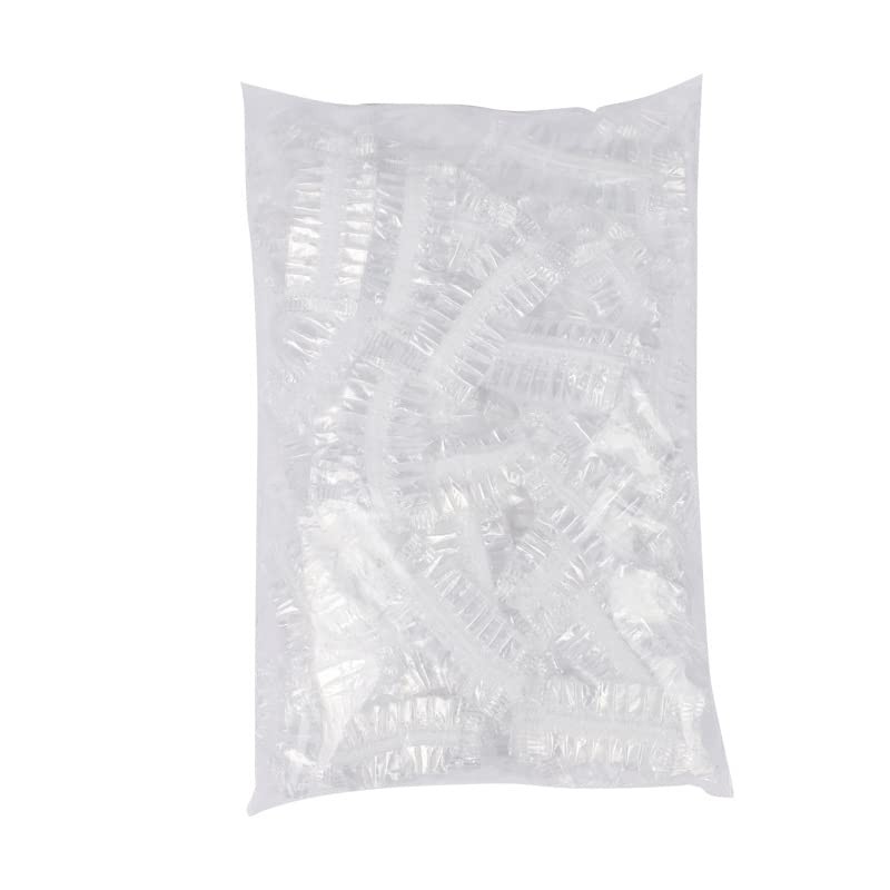 Pack of 100 Disposable Ear Muffs Transparent Ear Covers Clear