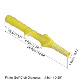 PATIKIL Golf Club Training Grip, 1 Pack Right Handed Teaching Practice Swing Non-Slip Auxiliary Aid Correction for Golf Trainer Beginner, Yellow