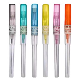 Professional Ear Nose Piercing Needlles Kits Hollow for Lip Tongue Belly Navel Cartilage Piercing Kit Piercing Supplies 5 Sizes, 20pcs (16G)