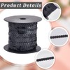 CABODYALS 100 Yards 6MM Black Sequin Trim Flat Sequins Beaded