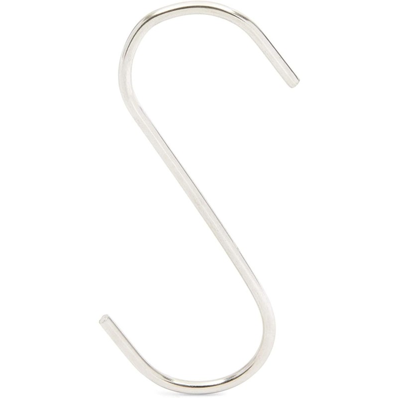 Juvale S-Shaped Hooks for Hanging - 3.9-Inch 50-Pack, Black Stainless