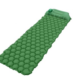 Senelux Camping Mat Sleeping Pad with Built-in Pump Upgraded Inflatable Camping Mat with Pillow for Backpacking, Traveling, Hiking, Durable Waterproof Air Mattress Compact Ultralight Hiking Pad