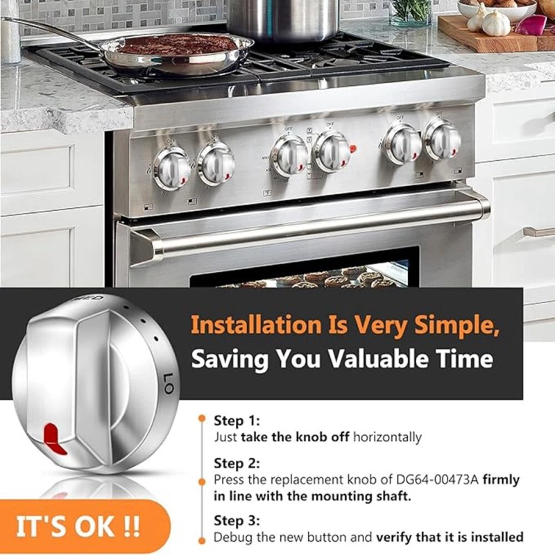 DG64-00473A 5Packs DG64-00473A Top Burner Oven Control Rotary Gas Stove