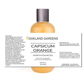  Oakland Gardens Brand Menthol Blue Cool, Capsicum Orange WarmCool, L Menthol, Capsicum Oil, You Choose Size (Capsicum Orange + 1oz Capsicum, 1 Pack)
