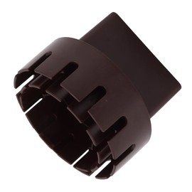 Rain Gutter Downspout Adapter, Plastic Drain Downspout Extender Connector Flexible Drain Adapter Replacement Downpipe Converter Connector with Screws for Outdoor(Brown S 2×3 in)