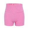Floerns Girls Dance Shorts Breathable Rib Knit Athletic Running Biker