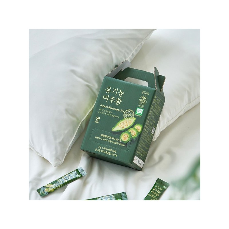 Organic Maru [저온건조공법] 유기농 여주환스틱 2g x 50개입 [Low Temperature