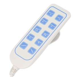 Fabater 10 Button Recliner Remote Hand Control, 8 Pin Lifting Bed Controller, IP66 Waterproof Lift Bed Remote Control, Power Recliner Remote for Electric Sofa, Chair, Bed