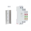 2Pcs C45 DIN Rail Mount Indicator Light, 3 LED Indicator