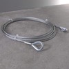 Drahtseile24 Wire rope with thimbles, steel cable with thimbles, stop