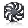Noctua NF-A14x25r G2 PWM chromax.Black, Premium-Quality Quiet Round-Frame 140mm PC
