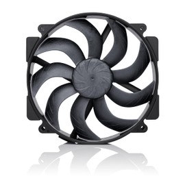 Noctua NF-A14x25r G2 PWM chromax.Black, Premium-Quality Quiet Round-Frame 140mm PC Fan (Black)