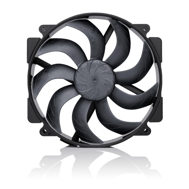 Noctua NF-A14x25r G2 PWM chromax.Black, Premium-Quality Quiet Round-Frame 140mm PC