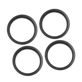 A ABSOPRO Hub Centric Rings 73.1 to 64.1mm Plastic Black (Set of 4)