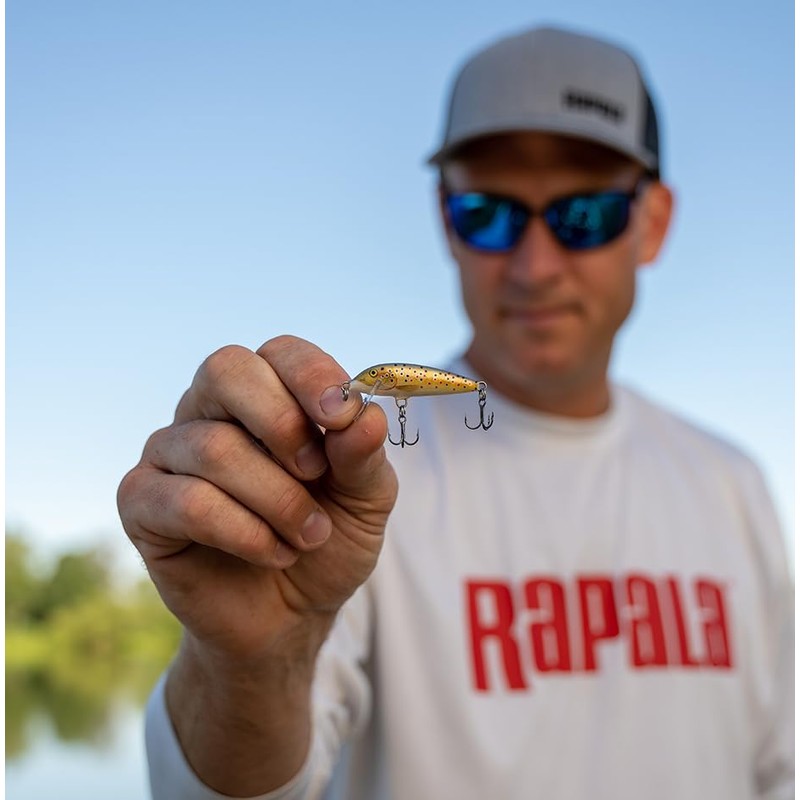 Rapala Esca con Ami Due N. 10, 0.9-1.8m di Profondità