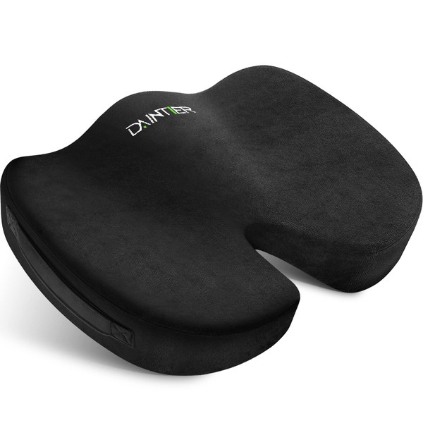 DAINTIER Seat Cushion Black Comfort Soft Supportive Cushion - Ergonomic