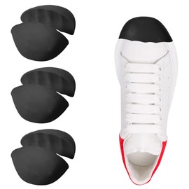 3 Pairs Shoe Filler for Too Big Shoes Women, Shoe Size Reducer Composite Toe Inserts for Shoes Too Big, Toe Cushions Filler Inserts for Women Make Fit Tighter Blister Prevention(Small, Black)