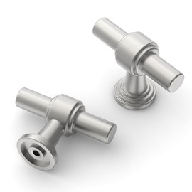 Asidrama 10 Pack Brushed Satin Nickel Kitchen Cabinet Knobs Dresser Knobs Drawer Knobs Cabinet Hardware Zinc Knobs for Dresser Drawers