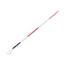 Folding Blind Cane Anti Slip Handle Red White Aluminium Light