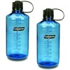 Nalgene 2 x 1L Narrow Mouth Water Bottle (Slate, Blue