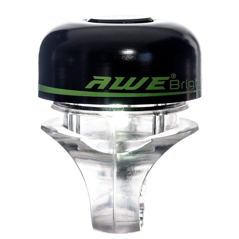 AWE AWEBright™ LED Bicycle Light Bell Black