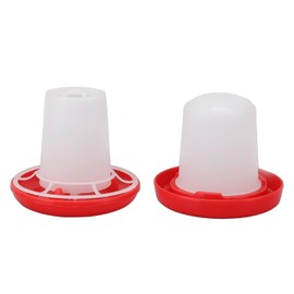 Comedero para Pollitos, Kit de Bebedero y comedero para Pollitos Resistente con diseño de Manga giratoria para Aves de Corral