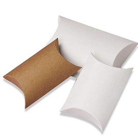 Paper Mart 200ea - 5-7/8 X 2 X 9-3/4 Sandy White Pillow Box