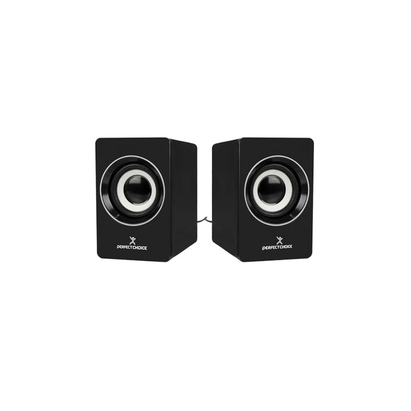 Perfect Choice BOCMST2900 Bocinas Estéreo Pc-112914, 2.0, Negro