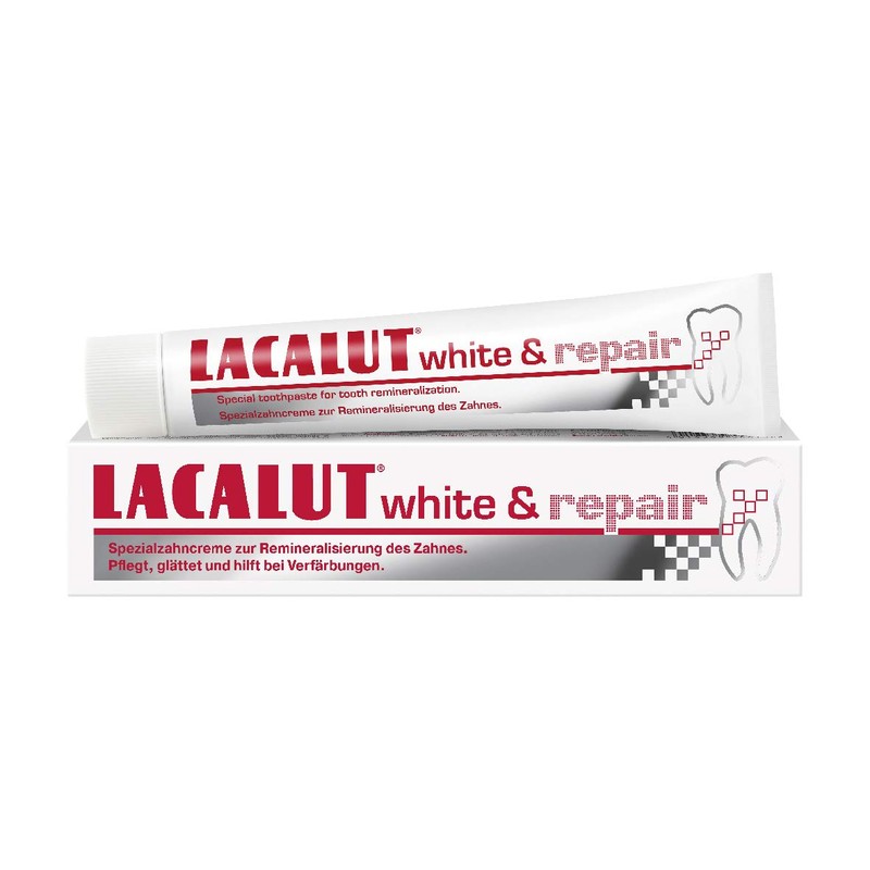 LACALUT White & Repair Toothpaste, 75 ml Toothpaste for Whitening