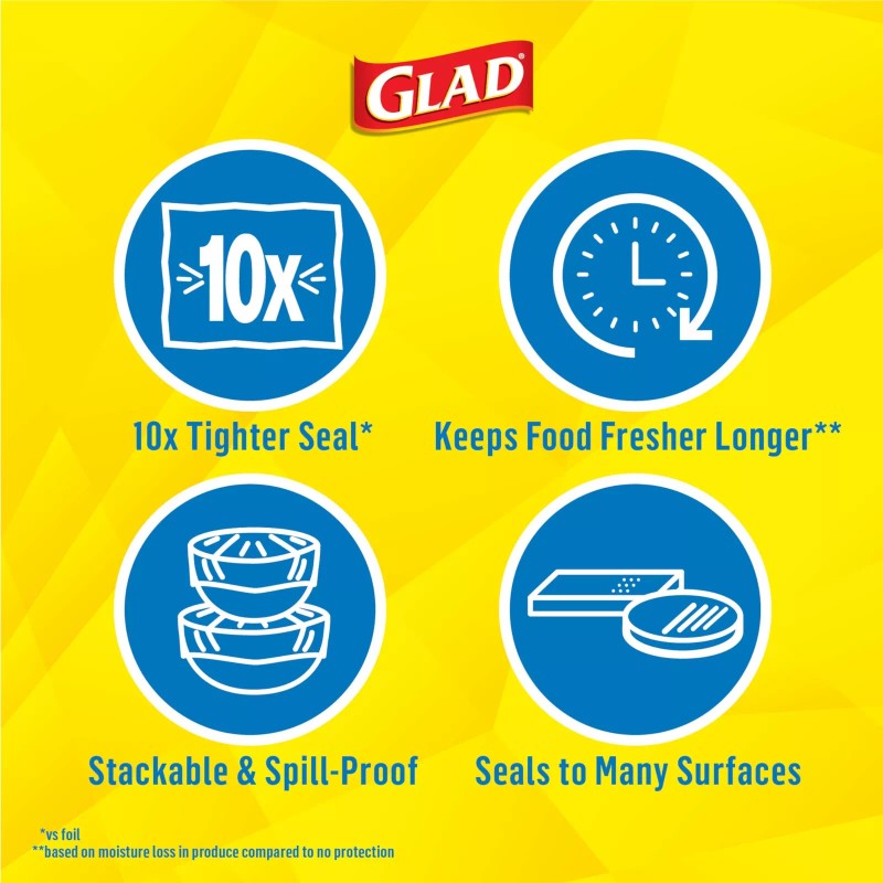Glad Press'n Seal Food Plastic Wrap - 140 Square Foot